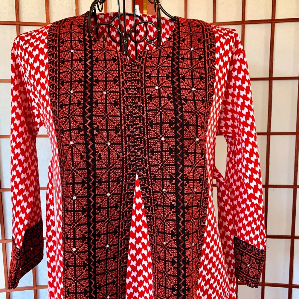 Unbranded Embellished Pattern Empire Midi